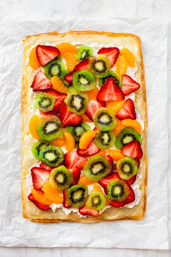 Top Phyllo Tart with fruit