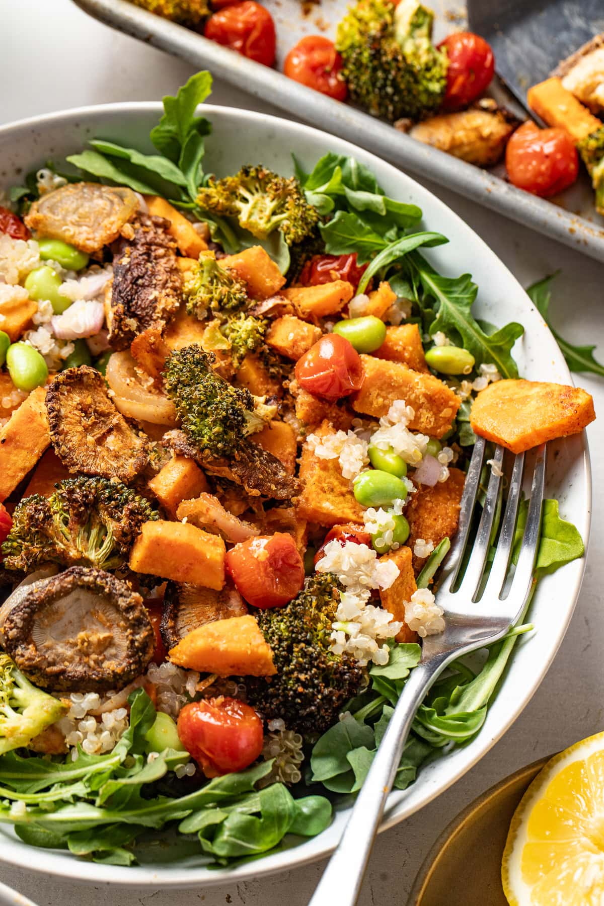 Roasted Veggie Quinoa Bowls