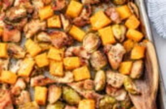 Maple Dijon Sheet Pan Chicken | Easy Fall Dinner