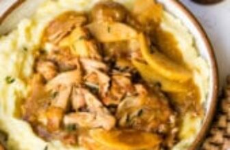 Crockpot Chicken with Apples (Easy High-Protein Dinner)