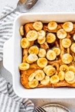 Bananas Foster French Toast (Overnight)