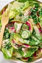 Green Goddess Caesar Salad with Chicken