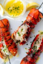 Lobster Skewers (Grilled Lobster Tails)