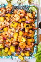 Shrimp and Pineapple Skewers – Skinnytaste