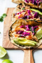 Slow Cooker Chicken Tacos (Easy 5-Ingredient Recipe)