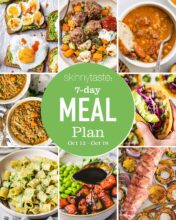Free 7 Day Healthy Meal Plan (Oct 12-18)