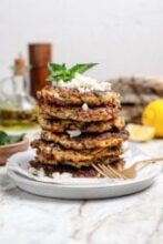 Zucchini Fritters With Feta and Mint